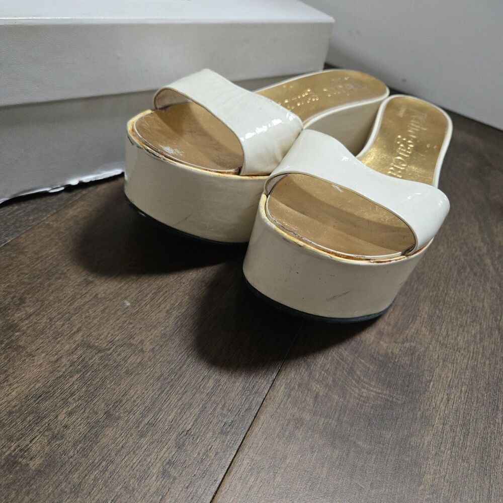 Pedro Garcia Women's Platform Sandal Shoes Slides Size 38.5 8.5 - Picture 3 of 8